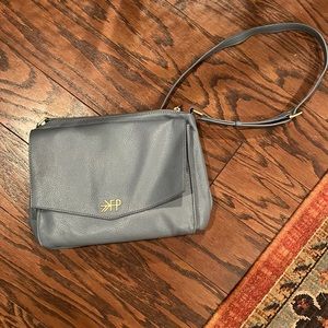 Freshly Picked Grey Stone Crossbody Diaper Bag